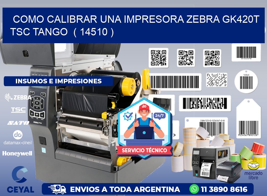 como calibrar una impresora zebra gk420t TSC TANGO  ( 14510 )