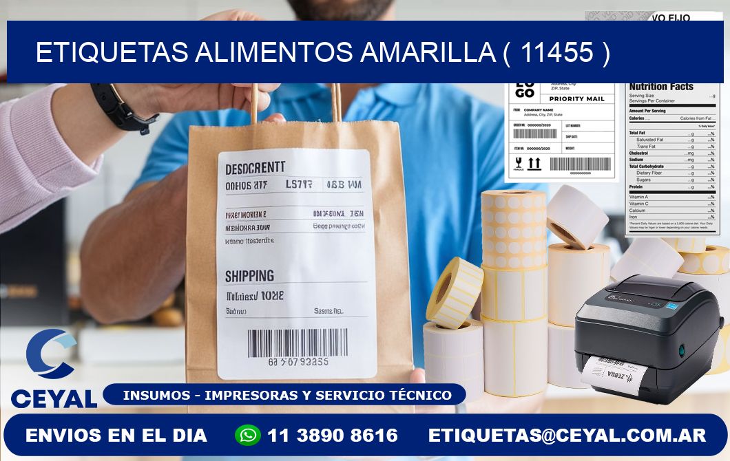 etiquetas alimentos amarilla ( 11455 )