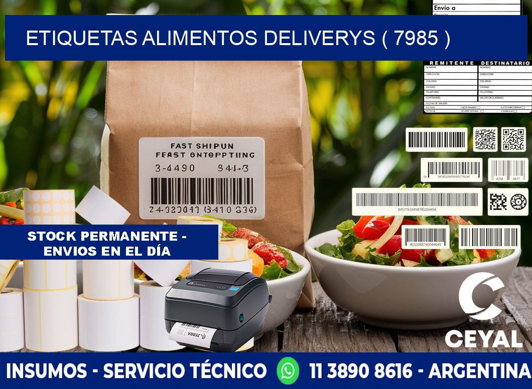 etiquetas alimentos deliverys ( 7985 )