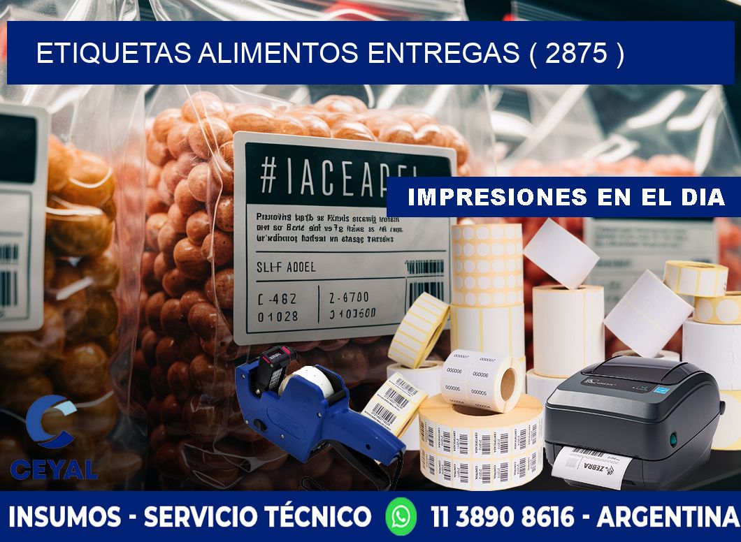 etiquetas alimentos entregas ( 2875 )