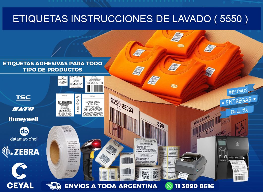 etiquetas instrucciones de lavado ( 5550 )