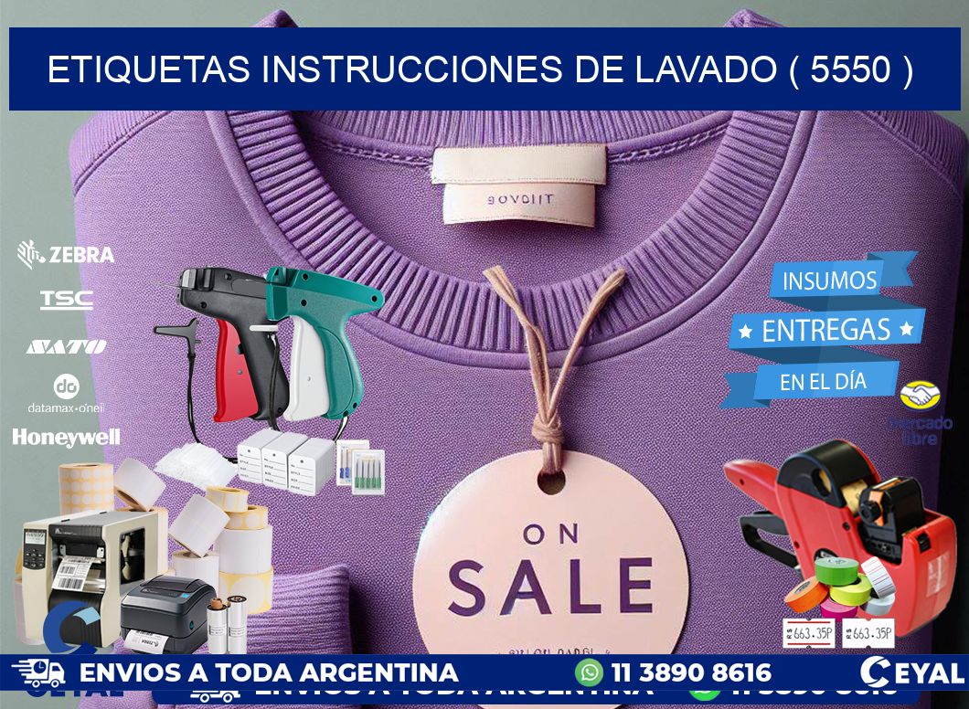 etiquetas instrucciones de lavado ( 5550 )