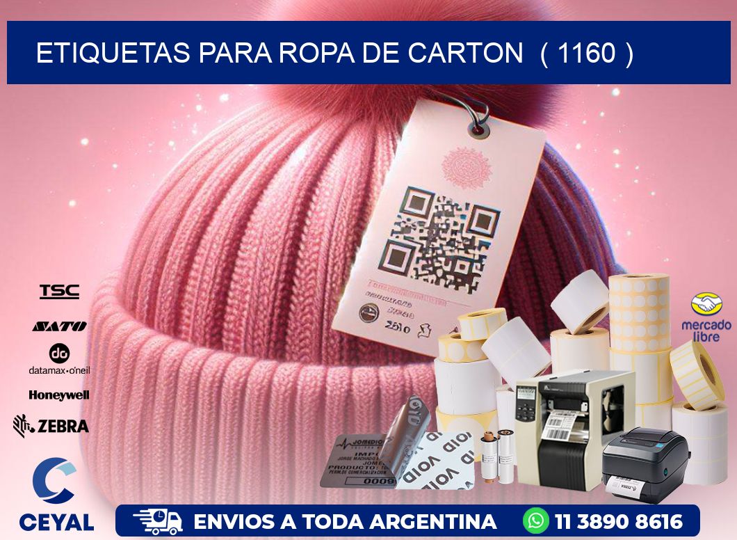 etiquetas para ropa de carton  ( 1160 )