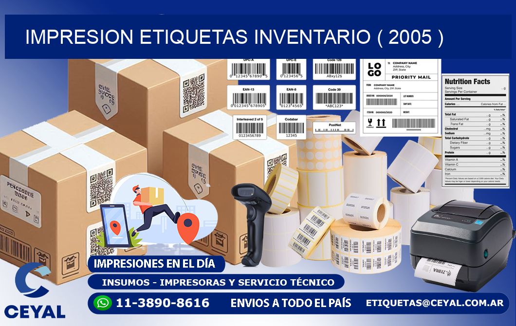 impresion etiquetas inventario ( 2005 )