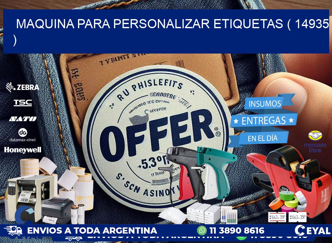 maquina para personalizar etiquetas ( 14935 )