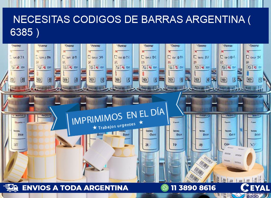 necesitas codigos de barras argentina ( 6385 )
