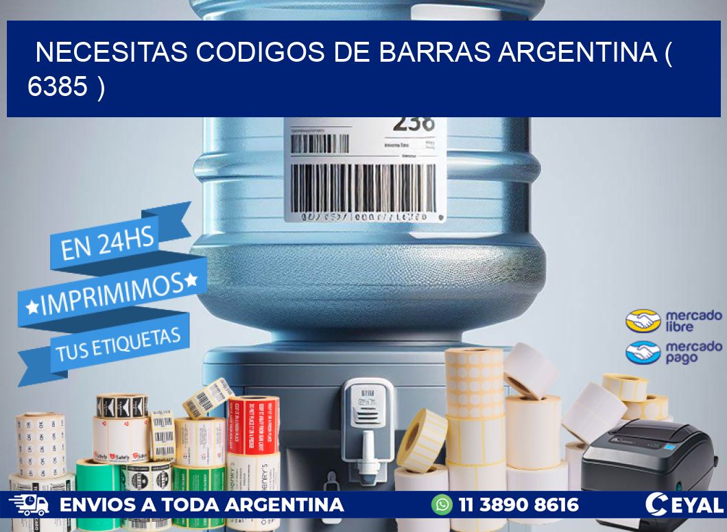 necesitas codigos de barras argentina ( 6385 )