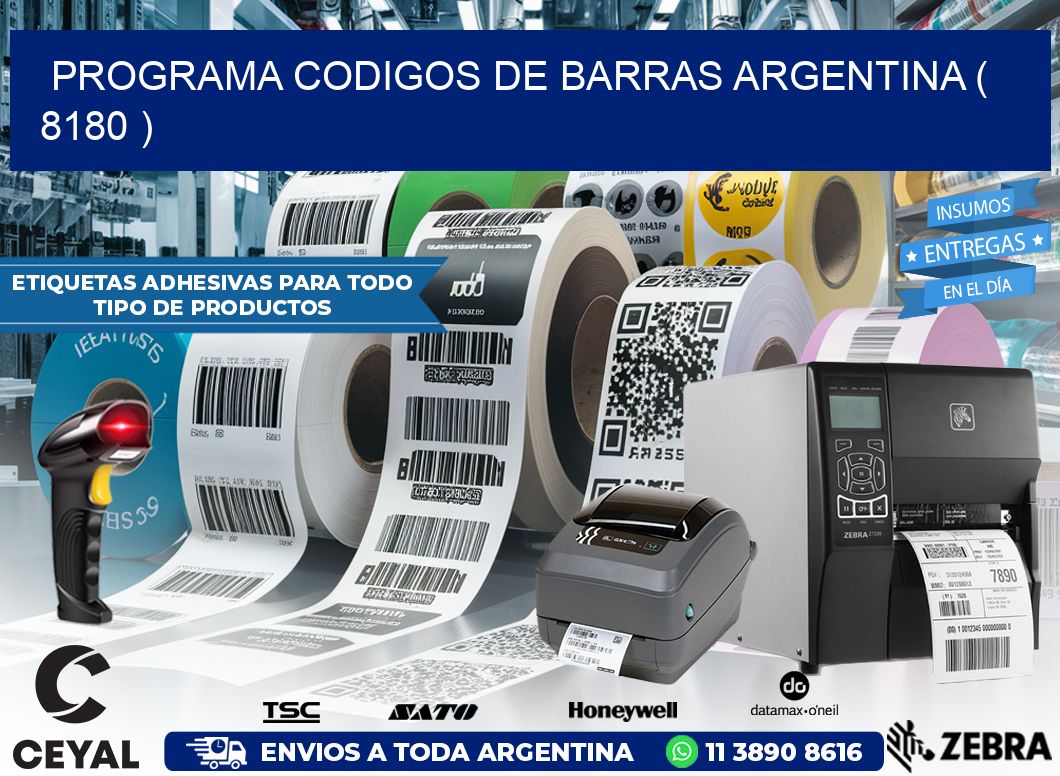 programa codigos de barras argentina ( 8180 )