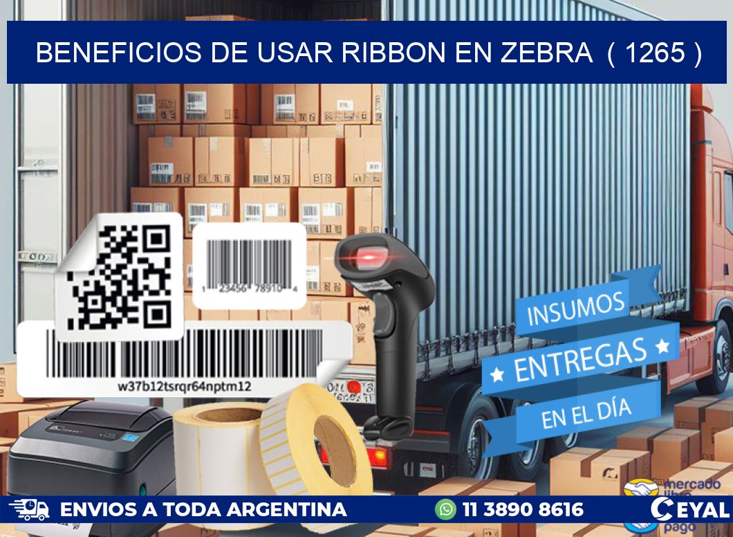 BENEFICIOS DE USAR RIBBON EN ZEBRA  ( 1265 )