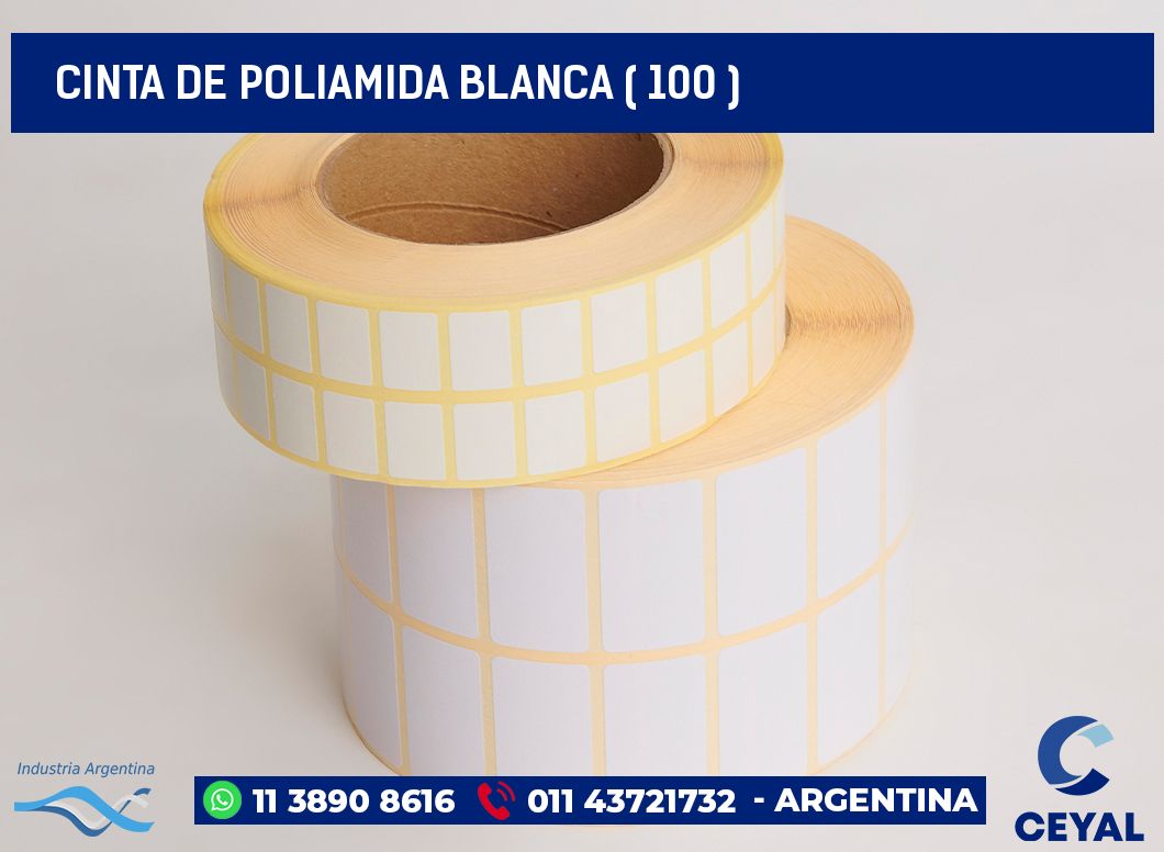 CINTA DE POLIAMIDA BLANCA ( 100 )