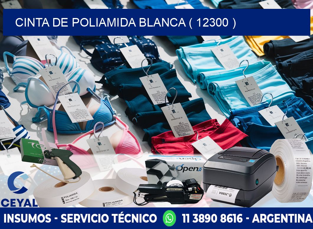 CINTA DE POLIAMIDA BLANCA ( 12300 )