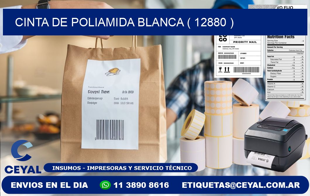 CINTA DE POLIAMIDA BLANCA ( 12880 )