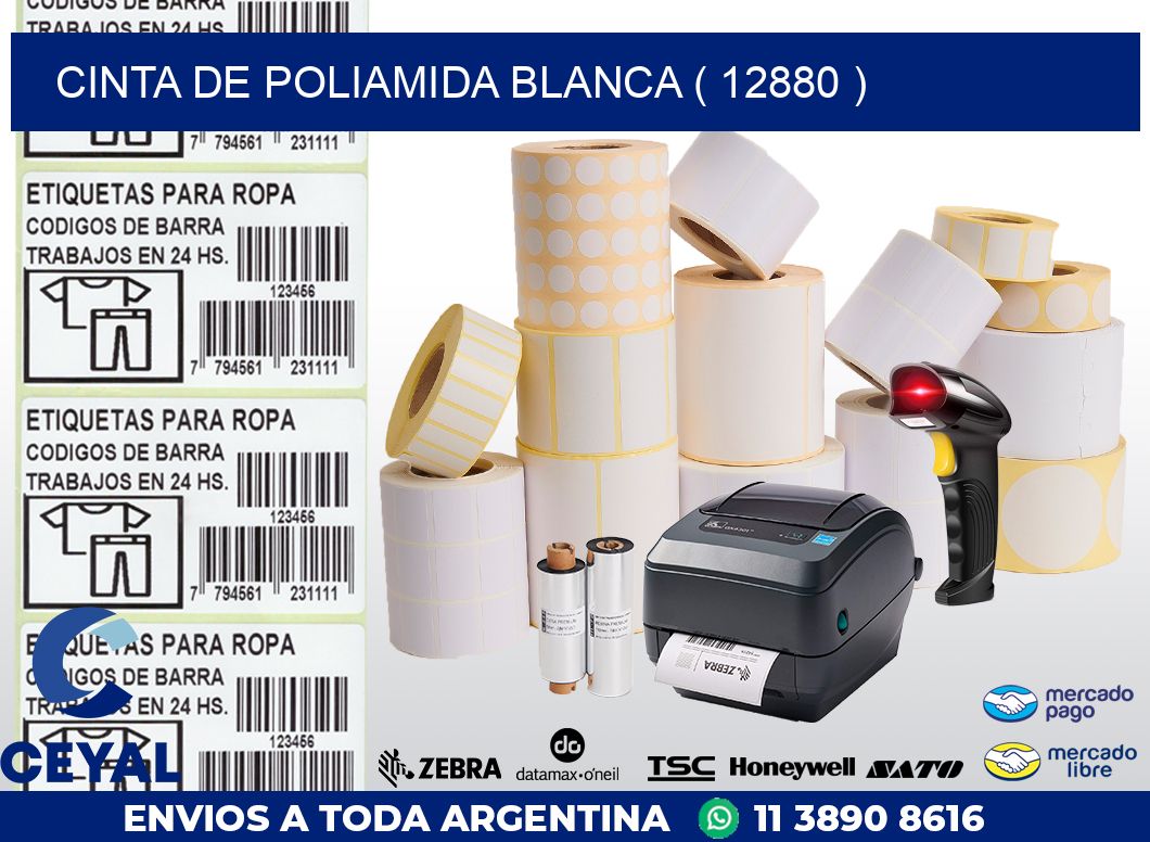 CINTA DE POLIAMIDA BLANCA ( 12880 )