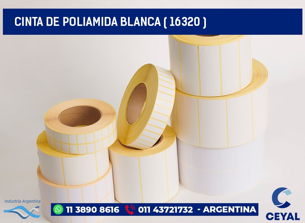 CINTA DE POLIAMIDA BLANCA ( 16320 )