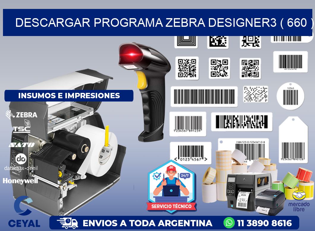 DESCARGAR PROGRAMA ZEBRA DESIGNER3 ( 660 )