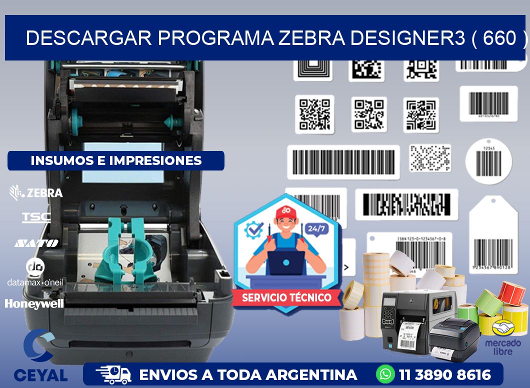 DESCARGAR PROGRAMA ZEBRA DESIGNER3 ( 660 )