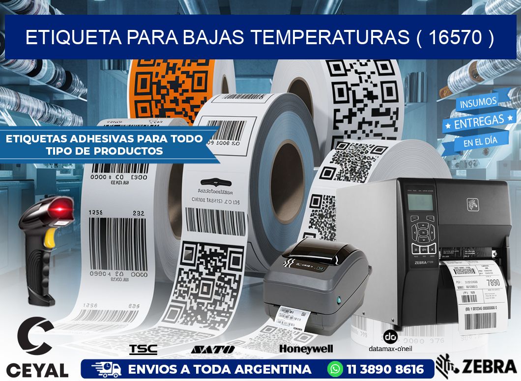 ETIQUETA PARA BAJAS TEMPERATURAS ( 16570 )