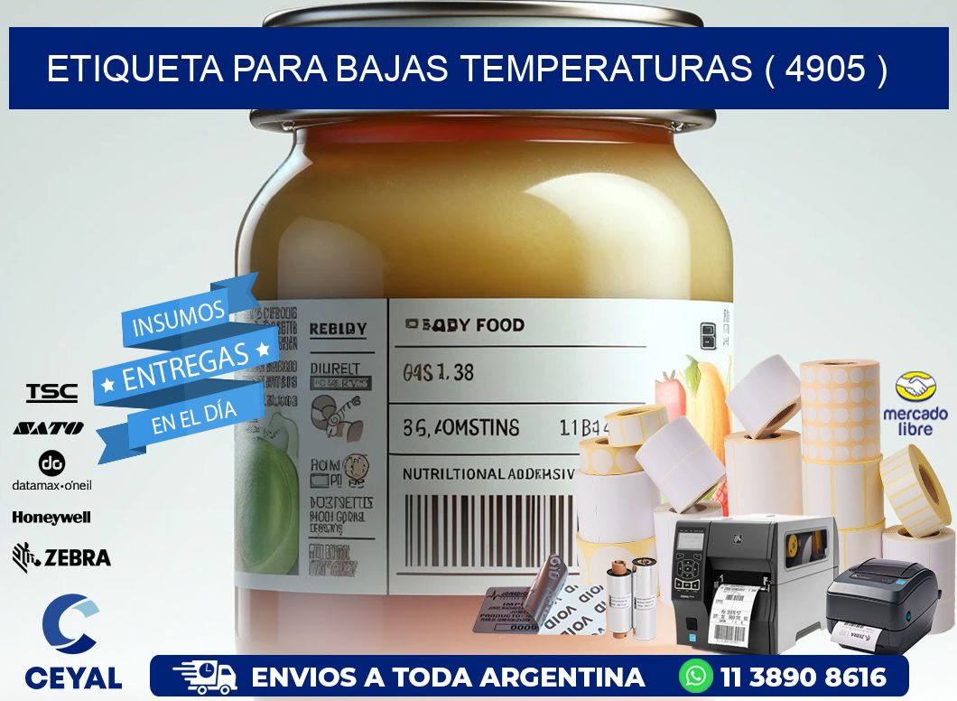ETIQUETA PARA BAJAS TEMPERATURAS ( 4905 )