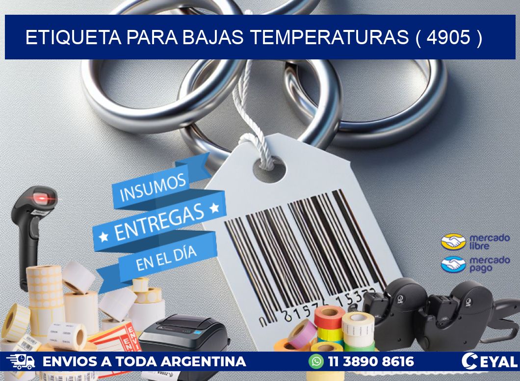 ETIQUETA PARA BAJAS TEMPERATURAS ( 4905 )