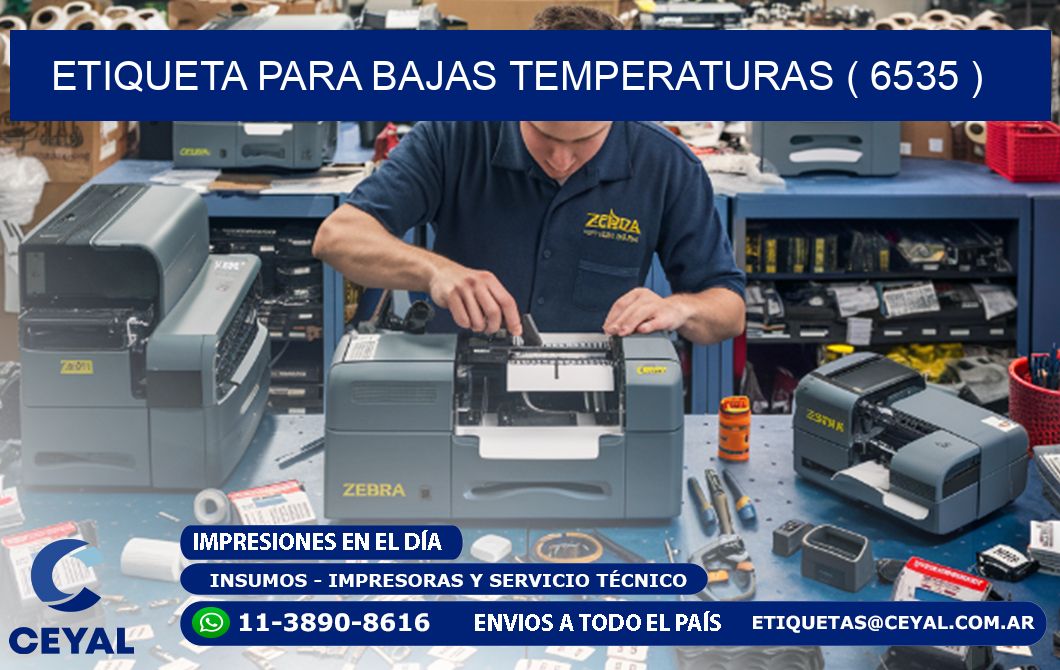 ETIQUETA PARA BAJAS TEMPERATURAS ( 6535 )