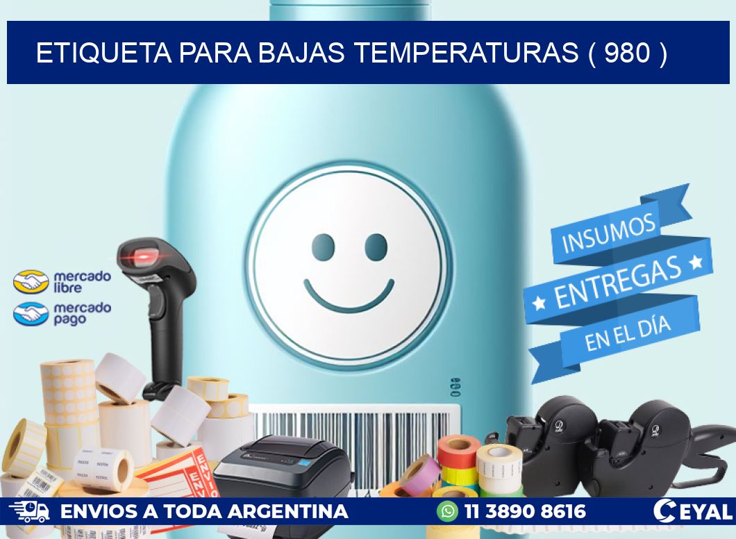 ETIQUETA PARA BAJAS TEMPERATURAS ( 980 )