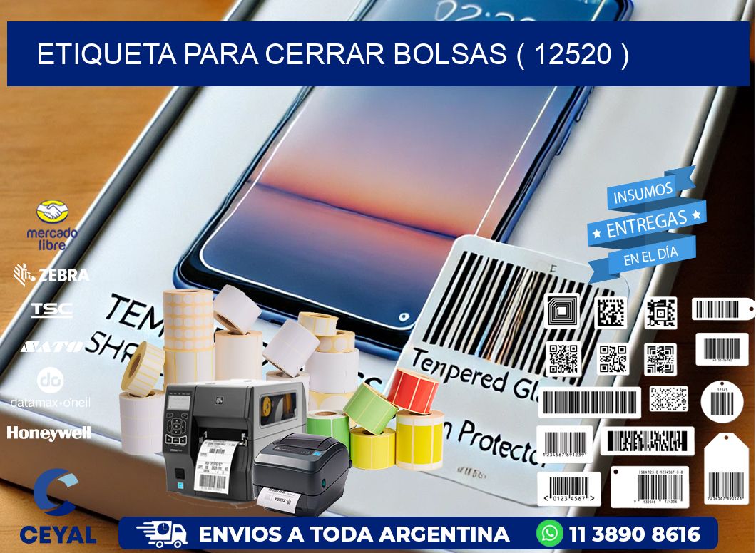 ETIQUETA PARA CERRAR BOLSAS ( 12520 )