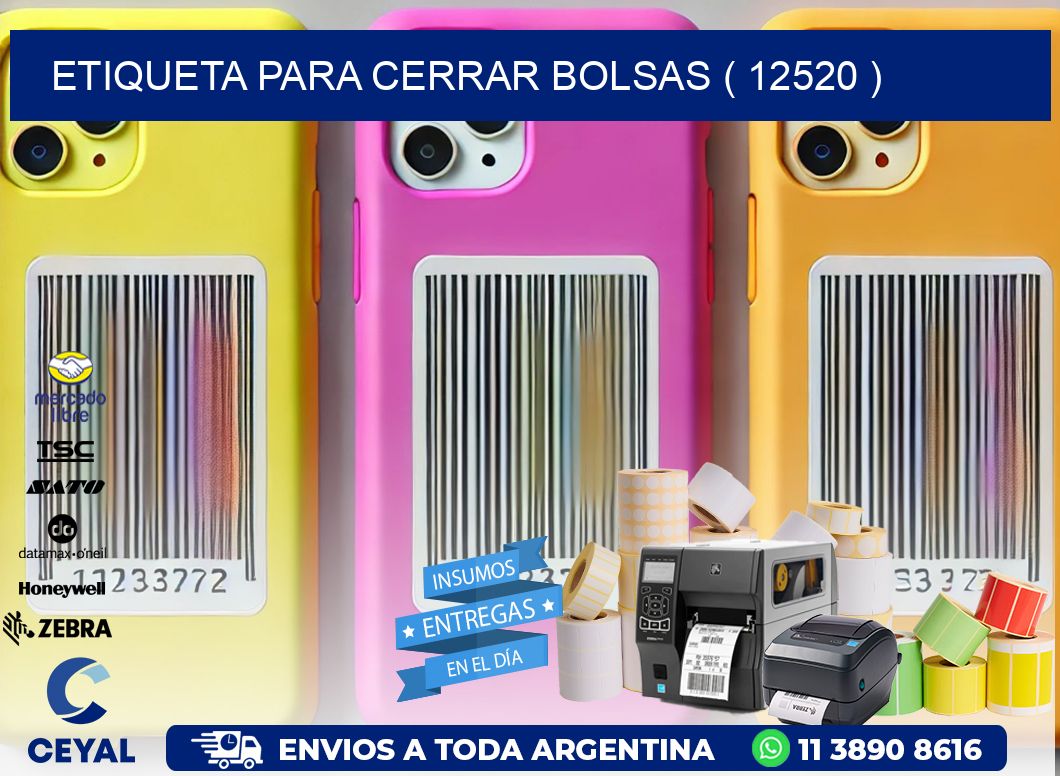 ETIQUETA PARA CERRAR BOLSAS ( 12520 )