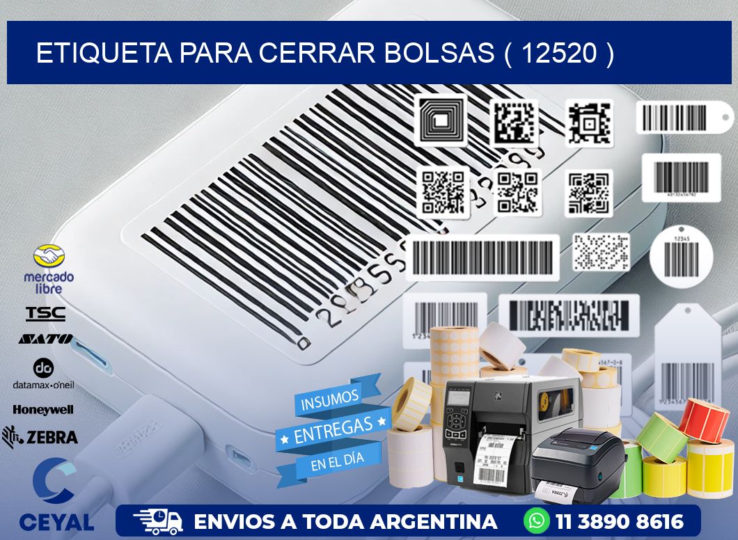 ETIQUETA PARA CERRAR BOLSAS ( 12520 )
