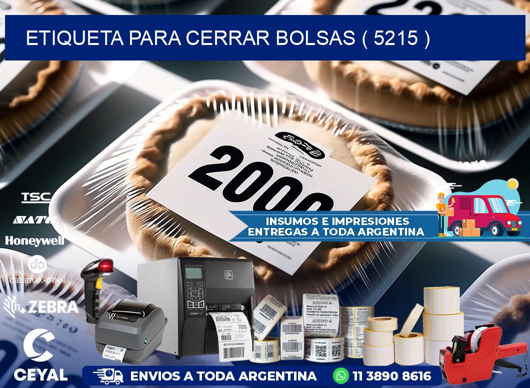 ETIQUETA PARA CERRAR BOLSAS ( 5215 )
