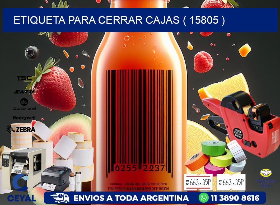 ETIQUETA PARA CERRAR CAJAS ( 15805 )