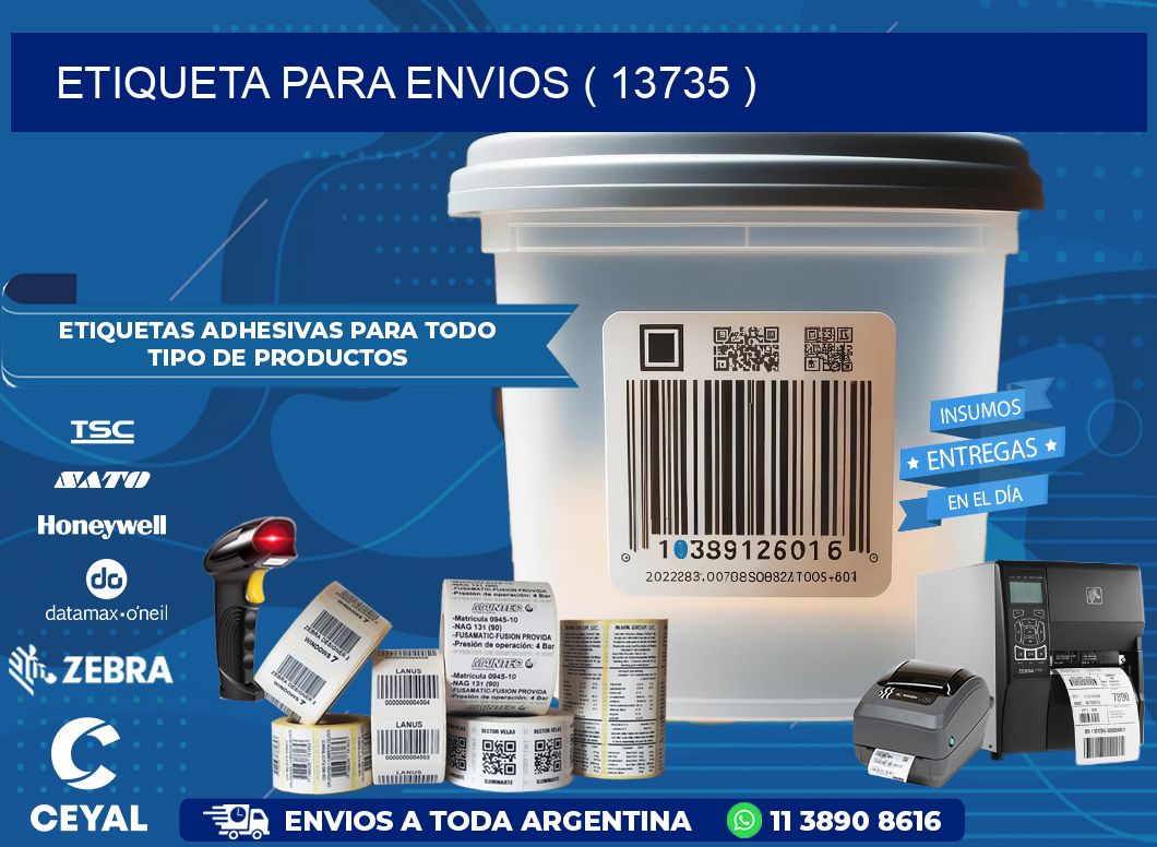 ETIQUETA PARA ENVIOS ( 13735 )