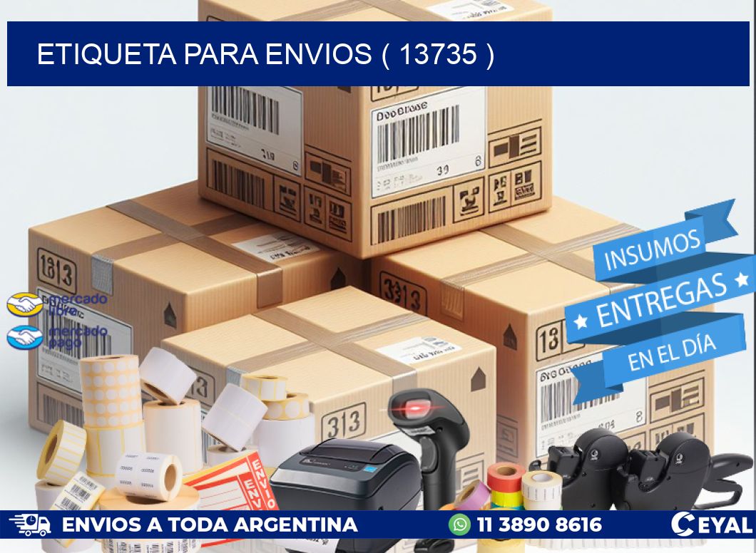 ETIQUETA PARA ENVIOS ( 13735 )
