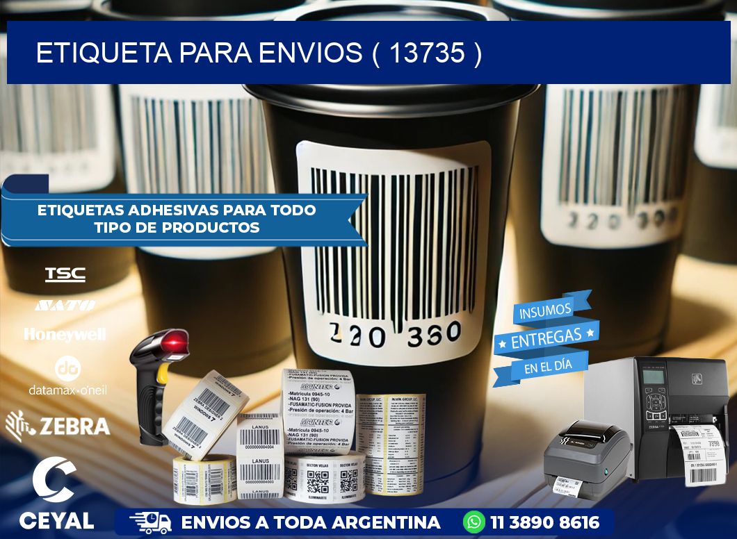 ETIQUETA PARA ENVIOS ( 13735 )