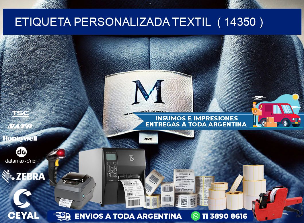 ETIQUETA PERSONALIZADA TEXTIL  ( 14350 )