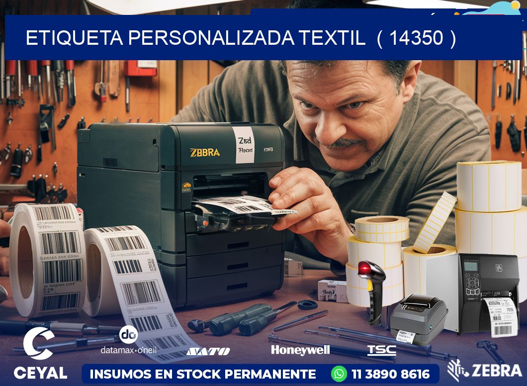 ETIQUETA PERSONALIZADA TEXTIL  ( 14350 )