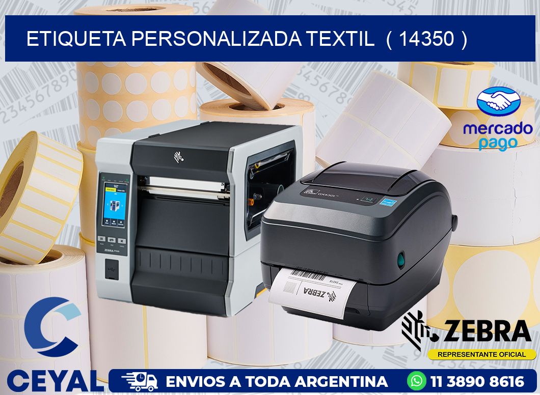 ETIQUETA PERSONALIZADA TEXTIL  ( 14350 )