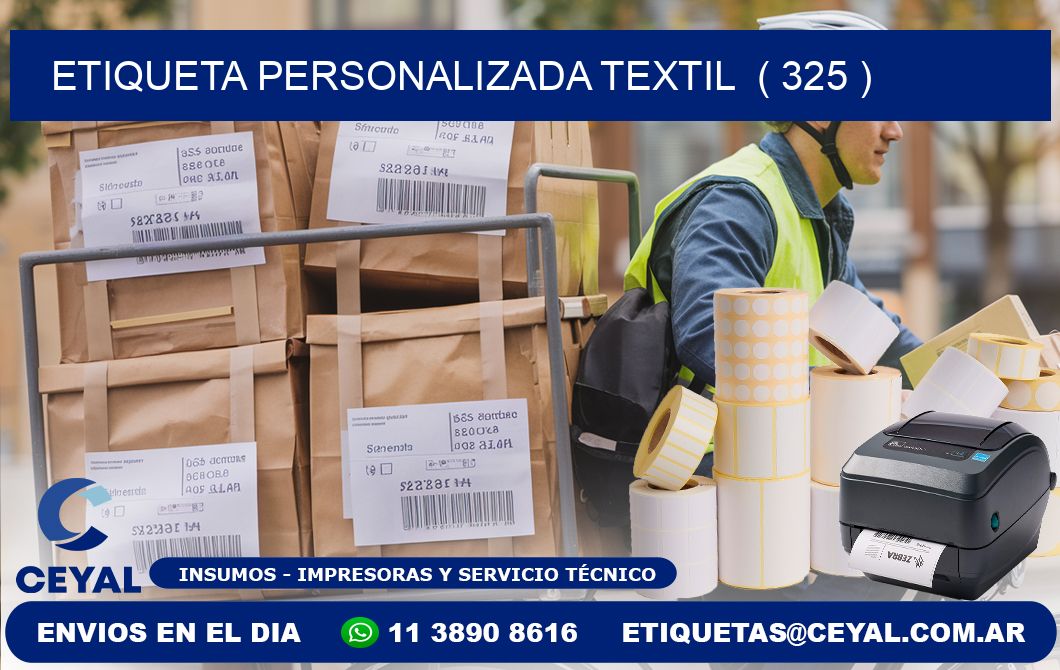 ETIQUETA PERSONALIZADA TEXTIL  ( 325 )