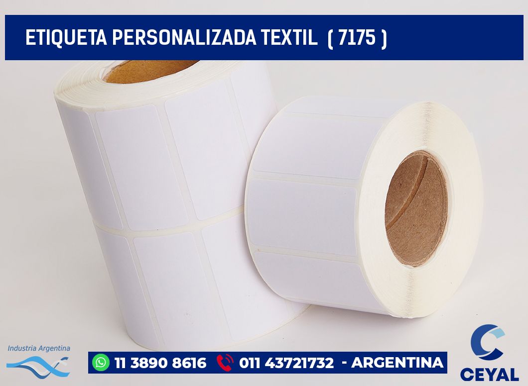 ETIQUETA PERSONALIZADA TEXTIL  ( 7175 )