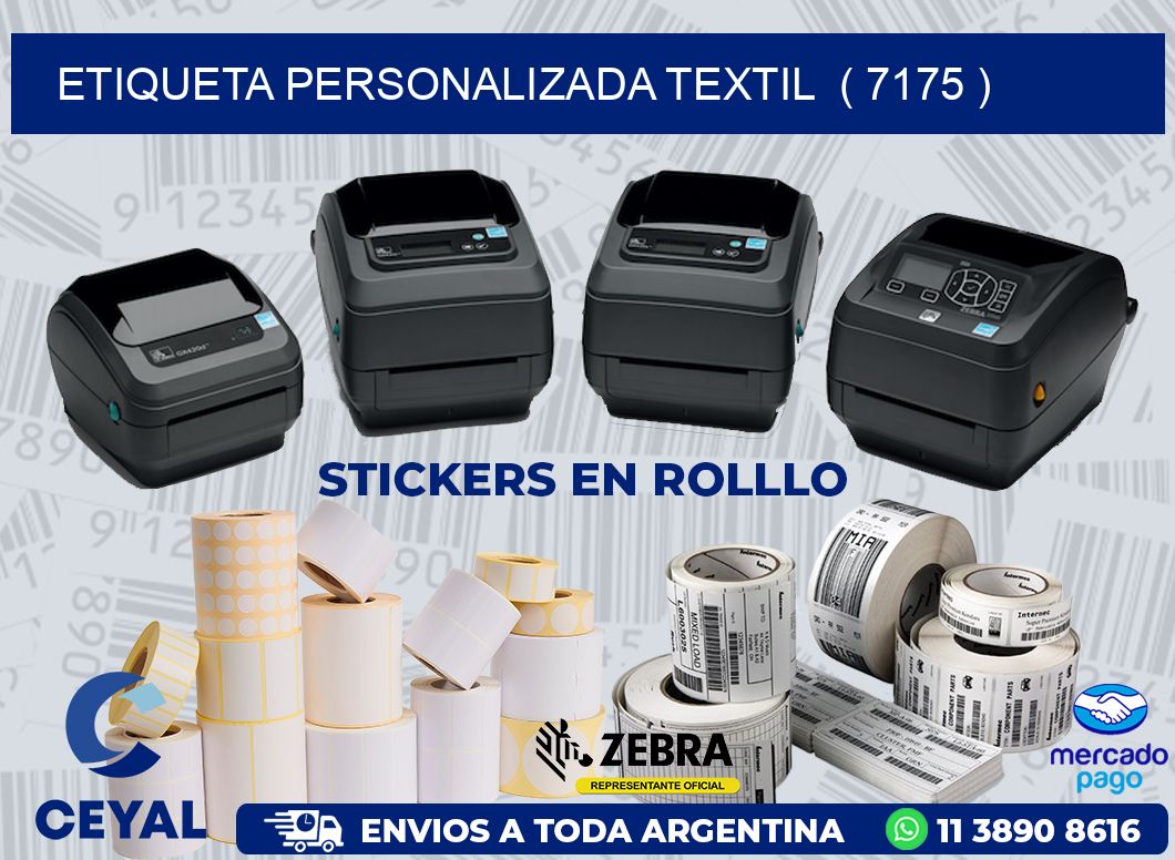 ETIQUETA PERSONALIZADA TEXTIL  ( 7175 )