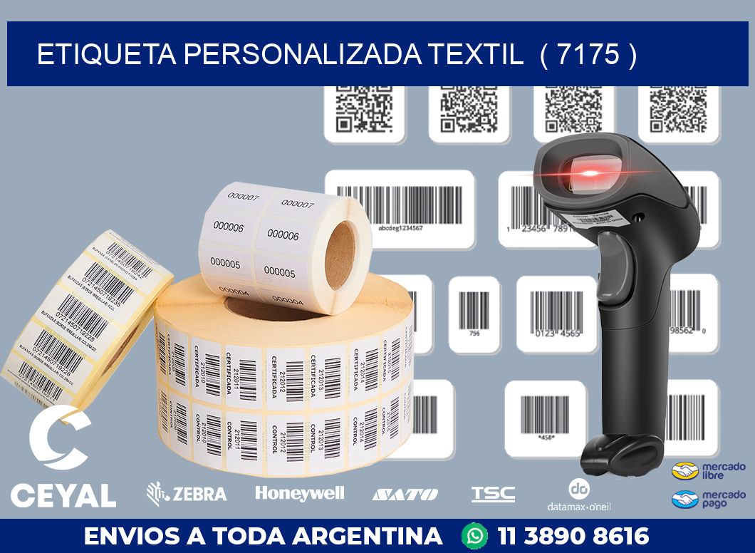 ETIQUETA PERSONALIZADA TEXTIL  ( 7175 )