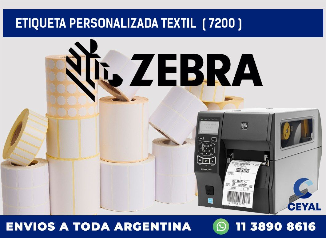 ETIQUETA PERSONALIZADA TEXTIL  ( 7200 )