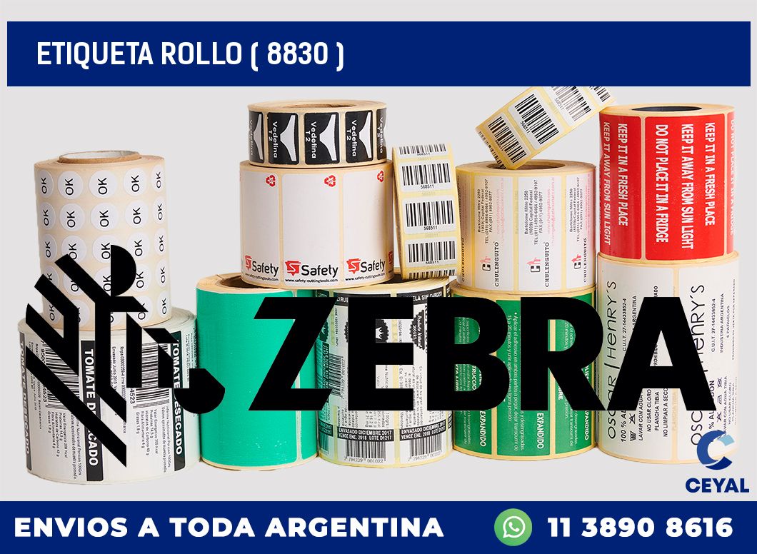 ETIQUETA ROLLO ( 8830 )