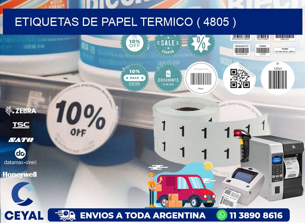 ETIQUETAS DE PAPEL TERMICO ( 4805 )