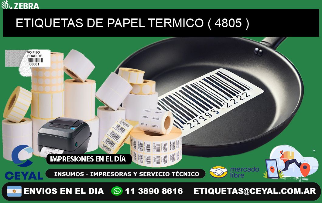 ETIQUETAS DE PAPEL TERMICO ( 4805 )