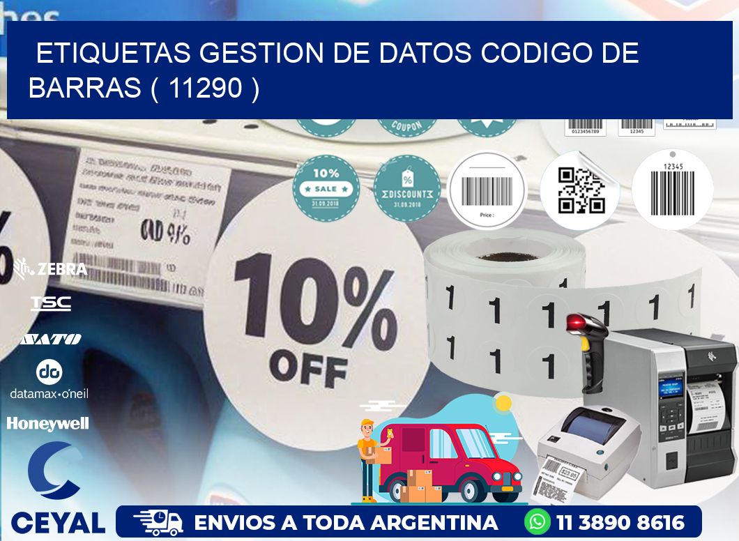 ETIQUETAS GESTION DE DATOS CODIGO DE BARRAS ( 11290 )