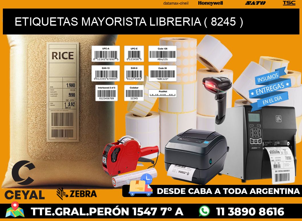 ETIQUETAS MAYORISTA LIBRERIA ( 8245 )