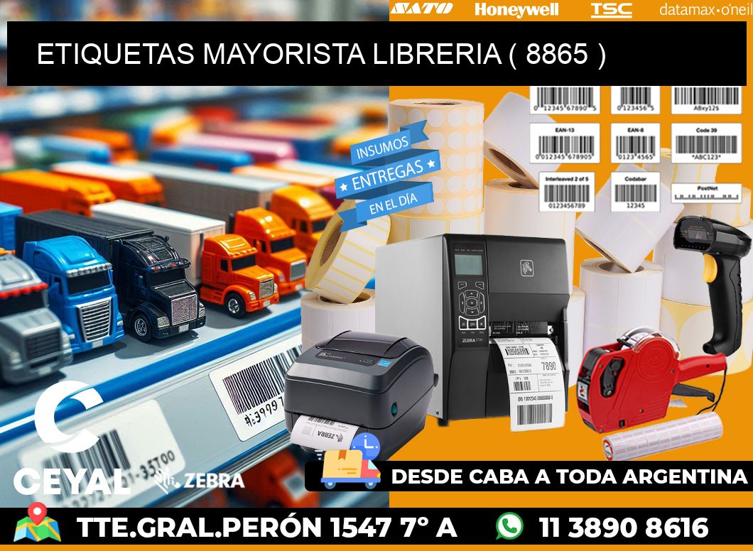 ETIQUETAS MAYORISTA LIBRERIA ( 8865 )