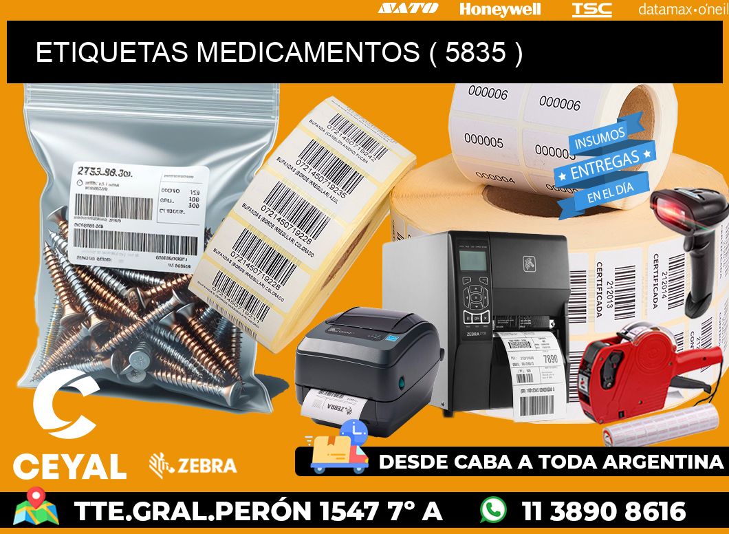 ETIQUETAS MEDICAMENTOS ( 5835 )