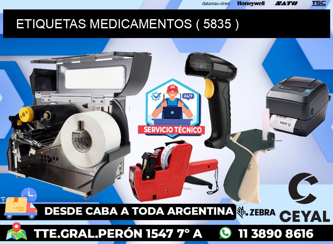 ETIQUETAS MEDICAMENTOS ( 5835 )