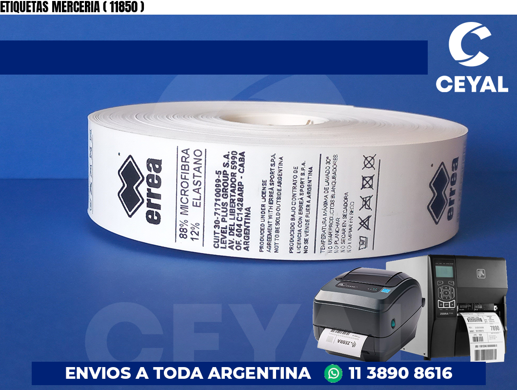 ETIQUETAS MERCERIA ( 11850 )